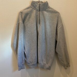 Aritzia Tna COZY FLEECE Zip Up Gray Sweatshirt Size 2